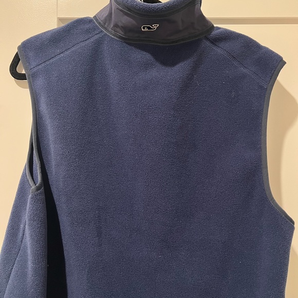 Vineyard Vines Men's Blue Fleece Harbor Vest Size M - Picture 6 of 7